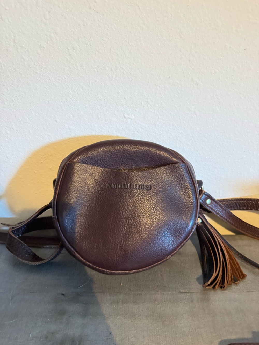 Portland Leather Circle Crossbody & Wallet